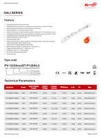 Alimentation LED CE 100W DALI-2 à intensité variable par bouton-poussoir, transformateur 200-240VAC-DC 12V 24V, intérieur IP20, sans scintillement, driver LED 0-100%