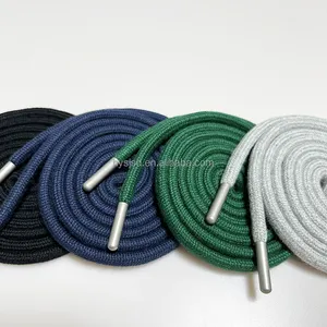 New style durable drawstring cord hoodies cotton braided string rope for hoodies