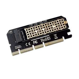 <span class=keywords><strong>M</strong></span>.2 NVME อะแดปเตอร์ SSD M2 NVME PCI Express X16 X8,X4ส่วนต่อขยาย SATA PCI-E PCIE Riser เพิ่มในการ์ดรองรับฮาร์ดดิสก์ NVME <span class=keywords><strong>M</strong></span>.2 - Product Image 1