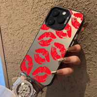 Argent Rouge Lip Print Iphone 16 Pro Max Sports Antichoc Mobile Phone Case PC Material Factory Price No Special Craft Direct GUA