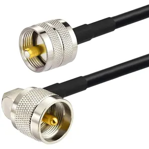 Conectores macho BNC de 50 Ohm, Cable Coaxial RG58, negro, RF, Coaxial, UHF, PL259, macho a hembra, RG58, 4M, 10M