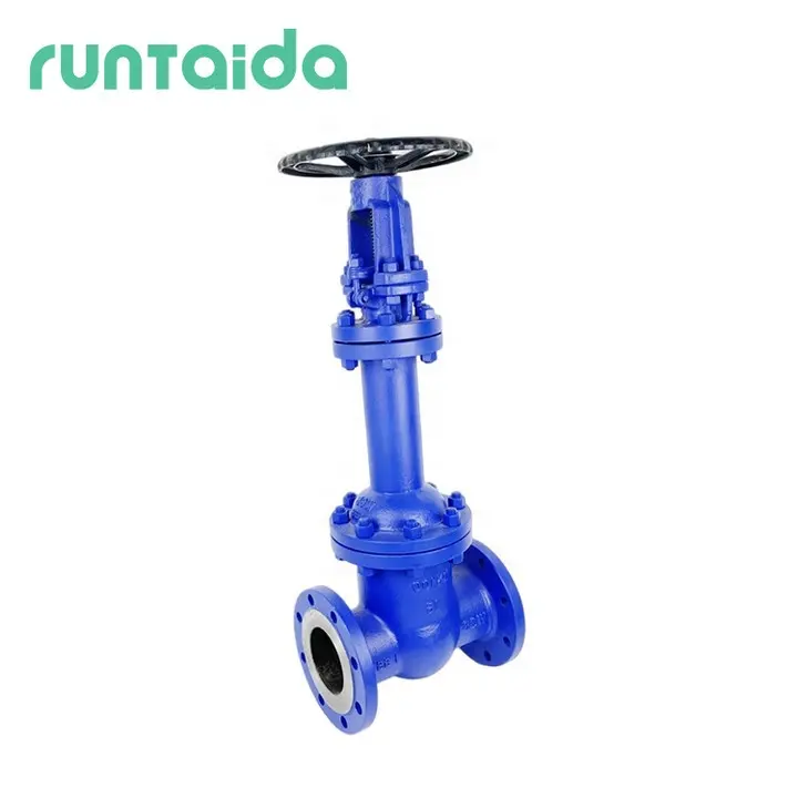 3inch DN100 ductile iron flanged bellows gate valve price