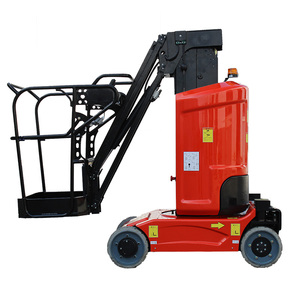 Plataforma Elevadora Móvil Eléctrica Hidráulica con Ruedas y Motor, Altura <span class=keywords><strong>de</strong></span> Elevación <span class=keywords><strong>de</strong></span> 11.2 m, Capacidad <span class=keywords><strong>de</strong></span> 200 kg para Uso <span class=keywords><strong>en</strong></span> Construcción - Product Image 1