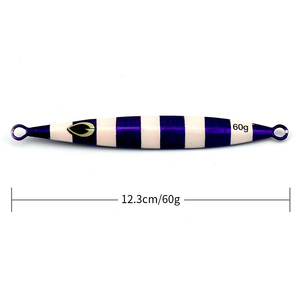 Bán buôn lb021 12.3cm 60g nước mặn chậm chìm kim loại Jig Baits sáng chì jigging Mồi Câu Cá - Product Image 4