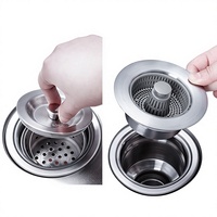 Accessoires de tuyauterie d'évier de cuisine en acier inoxydable, design moderne et simple, type escamotable, anti-odeur
