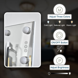 <span class=keywords><strong>Espejo</strong></span> de <span class=keywords><strong>Cuerpo</strong></span> <span class=keywords><strong>Entero</strong></span> <span class=keywords><strong>con</strong></span> Luces LED, <span class=keywords><strong>Espejo</strong></span> de Pared Moderno y Lujoso - Product Image 2