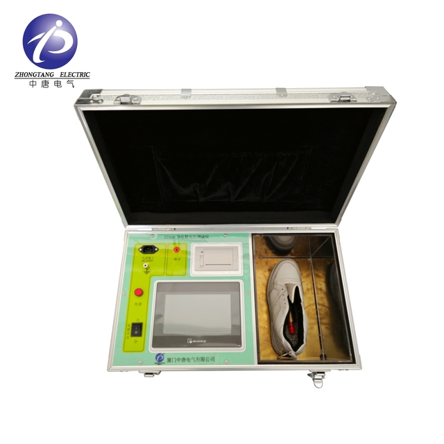 ZT60K Conductive Shoe Resistance Tester Safety Shoe Resistance measuring range: 20 Ω ~ 1 MΩ In compliance with IEC standards