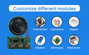 Mô-đun giọng nói kích hoạt ánh sáng trước khi ghi âm thiệp chúc mừng mô-đun âm thanh tùy chỉnh 3-5000 giây cho đồ chơi và quà tặng - Product Image 4