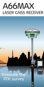 FoiF A66MAX Último Modelo de GPS RTK com Laser Visível, Alcance de 60m + Receptor GNSS de Câmera Dupla, 1408 Canais, Classificação IP68, Base Rover RTK para Terras - Product Image 3