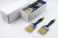 Pinceau à peinture à poils synthétiques avec manche en plastique de bonne qualité et pas cher, pour peindre les murs, pinceau à peinture jetable