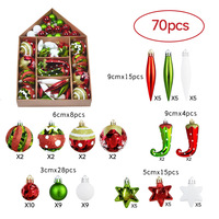Coffret Cadeau de Boules de Noël Assorties Scintillantes, Ornements de Noël en Forme de Bonbons et de Glaçons, Décorations à Suspendre pour Arbre de Noël pour Fêtes de Fin d'Année