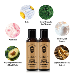 Après-shampoing hydratant pour <span class=keywords><strong>barbe</strong></span> QBEKA pour hommes avec huile d'argan, adoucissant et fortifiant pour <span class=keywords><strong>barbe</strong></span>, après-shampoing naturel pour <span class=keywords><strong>barbe</strong></span> - Product Image 1