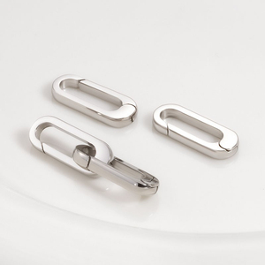 Bán buôn 7*18 mét <span class=keywords><strong>Tiny</strong></span> thép không gỉ Carabiner móc cài O hình vòng đeo tay vòng cổ Carabiner móc đối với trang sức làm - Product Image 4