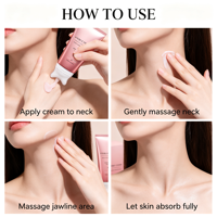 Crème raffermissante pour le cou Gua Sha, PDRN, collagène, rétinol, réduit les rides du cou, resserre la peau relâchée, anti-âge, lotion pour le cou, vente en gros