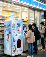 Solution de Vente Automatique de Crème Glacée Moelleuse Plug and Play avec 1 Saveur de Base et 6 Garnitures Premium