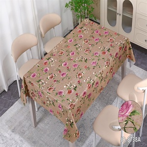 Boen ưa thích hoa thêu Chất lượng cao PVC Khăn Trải Bàn Màu in thiết kế cho nhà bữa ăn tối và các bên - Product Image 1