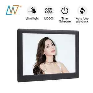 Latest Newest Ultra Slim Video Input To 8Inch Digital Photo Frame Viewer Sd Card