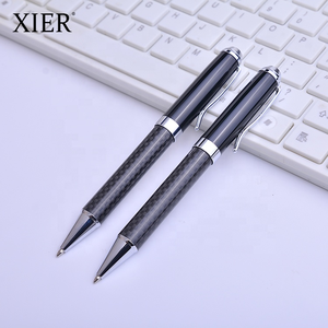 Conjunto de bolígrafos de regalo de negocios, conjunto de bolígrafos de Metal de fibra de carbono de lujo Real, con caja de papel, logotipo personalizado aceptado, venta al por mayor - Product Image 6