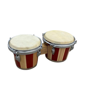 <span class=keywords><strong>Bongo</strong></span> tambor madera maciza <span class=keywords><strong>Bongo</strong></span> piel de oveja tambor de una pieza <span class=keywords><strong>Bongo</strong></span> tambor instrumento de percusión para niños Orff - Product Image 2