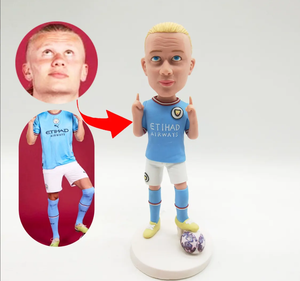 Figura Coleccionable Personalizada <span class=keywords><strong>de</strong></span> Jugador <span class=keywords><strong>de</strong></span> Fútbol, Estrella del Fútbol No. Figura <span class=keywords><strong>de</strong></span> Resina (9 Unidades) con Base con Logotipo para Souvenir <span class=keywords><strong>de</strong></span> Fans - Product Image 4