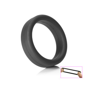 Anel Peniano Masculino de Silicone para Adultos em 2 Cores, Brinquedos Sexuais para Atrasar Ejaculação, Anel Peniano para Homens - Product Image 4