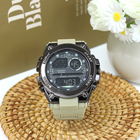 Jam Tangan Elektronik Plastik Dial Besar Terlaris 2026 untuk Remaja Pelajar, Jam Tangan Digital Sporty Modis Bercahaya