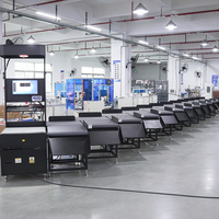 Machine de tri de colis de type Z avec station de mesure DWS pour l'automatisation des entrepôts
