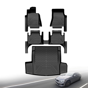 Tappetini Auto Personalizzati All'Ingrosso, Set Completo Impermeabile in TPE, 4 Pezzi 5D per <span class=keywords><strong>BMW</strong></span> 320I - Product Image 1