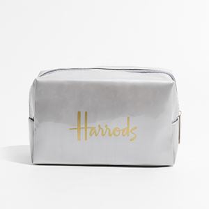 STOCK 2025 personalizado OEM Logo grande de PVC transparente HarrodsTravel neceser cosmético con cremallera bolsa <span class=keywords><strong>maquillaje</strong></span> <span class=keywords><strong>momia</strong></span> bolsa con logotipo propio - Product Image 5