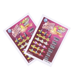 Factory Coated Paper Pull Tabs Cards 3 <b>Window</b> Find the Same to Win Custom Digital Printing Pull Tab Tickets for Sale - Product Image 5