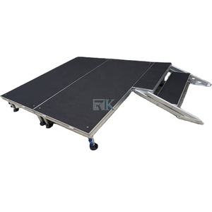 Plateforme d'installation rapide pour événements musicaux 1m*1m, scène extérieure à quatre pieds en promotion - Product Image 1