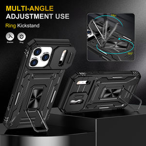 Funda para <span class=keywords><strong>iPhone</strong></span> <span class=keywords><strong>14</strong></span> <span class=keywords><strong>Mini</strong></span>, Compatible con Coche, TPU+PC, Ecológica, con Airbags en las 4 Esquinas, Soporte Metálico, Antiarañazos, Envío Rápido, Directo de Fábrica - Product Image 4