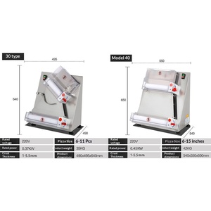 Máquina Eléctrica Automática para Estirar Masa, Laminadora Comercial de Masa para Pizza, para Hacer Pan Árabe y Pita - Product Image 4