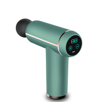 Pistolet de massage électrique sans fil à percussion, 4 têtes de massage, vitesse réglable, affichage numérique, pour le corps, les athlètes, la salle de sport, la maison, le bureau