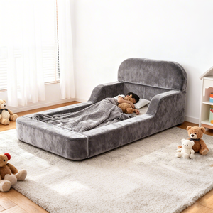 Cama Infantil de Espuma de Alta Resiliencia, Tapizada, Acogedora, de Tamaño Personalizado, para Dormitorio, Hotel o Villa - Product Image 1