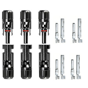<span class=keywords><strong>Connecteurs</strong></span> solaires <span class=keywords><strong>MC4</strong></span> en gros, 1000V 30A, adaptés aux câbles PV 2,5/4/6 mm, applications d'alimentation des panneaux solaires - Product Image 2
