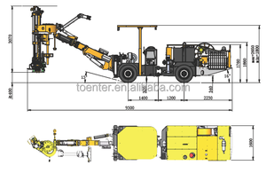 KM211 קומפקט הידראולי לחיזוק סלעים, ג'מבו 32-51 מ\"מ, רוחב 1.6 מטר, מודול רשת מסתובב עם 10 מוטות, מפעיל חופה, כרייה תת קרקעית - Product Image 3