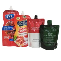 Jus d'eau potable emballé en plastique de forme de bouteille de 150ml doux au toucher imprimé sur mesure