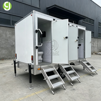 Toilettes mobiles simples Goeasy, 3 remorques sanitaires, toilettes portables