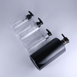 Rỗng 300ml 400ml 500ml Matt Nude grey Brown rửa tay Lotion chai dầu gội điều hòa chai với bơm - Product Image 6