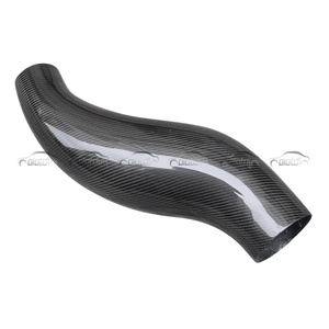 Tubo Redondo de Admisión de Aire del Motor de Fibra de Carbono Real para Honda CIVIC EG EK 1992-2000, Accesorios para Automóviles - Product Image 3