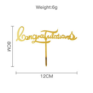 Elegante Decorazione per <span class=keywords><strong>Torta</strong></span> di Compleanno Incisa al Laser e Insegna Decorativa per Feste e Anniversari - Product Image 4