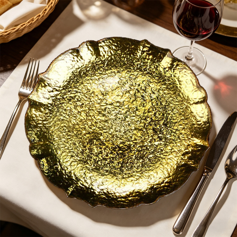 13 Inch Durable Luxury Hammered Texture
