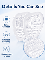 Pence Moon Collective – Coussinets pour talons hauts, semelles intérieures en silicone, réutilisables, antidérapants, pour femmes, pour soulager la douleur des pieds lors de soirées, 4 pièces