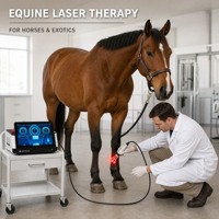 Appareil de thérapie laser de classe 4 pour usage vétérinaire (chien, chat, cheval) 980 nm 810 nm