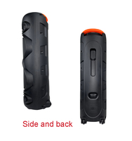 Altavoz Portátil para Eventos al Aire Libre con Doble Woofer de 10 Pulgadas, Luces RGB, Bluetooth 5.0, 2 Micrófonos para Karaoke, Batería de 5000-10000 mAh, 20 W, Control Remoto