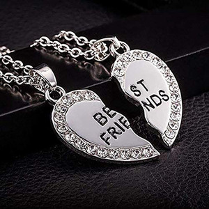 Collana Moda in Lega Placcata Oro e Argento per <span class=keywords><strong>Migliori</strong></span> Amiche, <span class=keywords><strong>Gioielli</strong></span> per Donne - Product Image 6