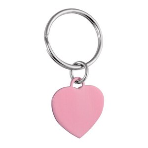 Ciondolo a Cuore Rosa 25x22 mm, Charm alla Moda per Portachiavi - Product Image 1