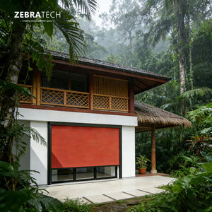 Persianas enrollables motorizadas modernas <span class=keywords><strong>para</strong></span> exteriores con cremallera integrada, tela impermeable <span class=keywords><strong>para</strong></span> sistema <span class=keywords><strong>de</strong></span> muro cortina <span class=keywords><strong>de</strong></span> <span class=keywords><strong>vidrio</strong></span> y aluminio, venta directa - Product Image 1