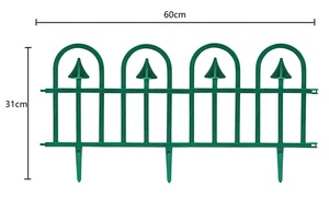 No-Dig Flexible Interlocking Shape Panels Decorative <b>Plastic</b> Garden Border Fence for Outdoor Walkway Patio - Product Image 4